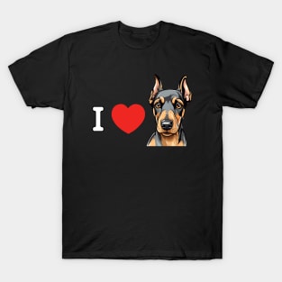 i love dobermans_002_Dark T-Shirt